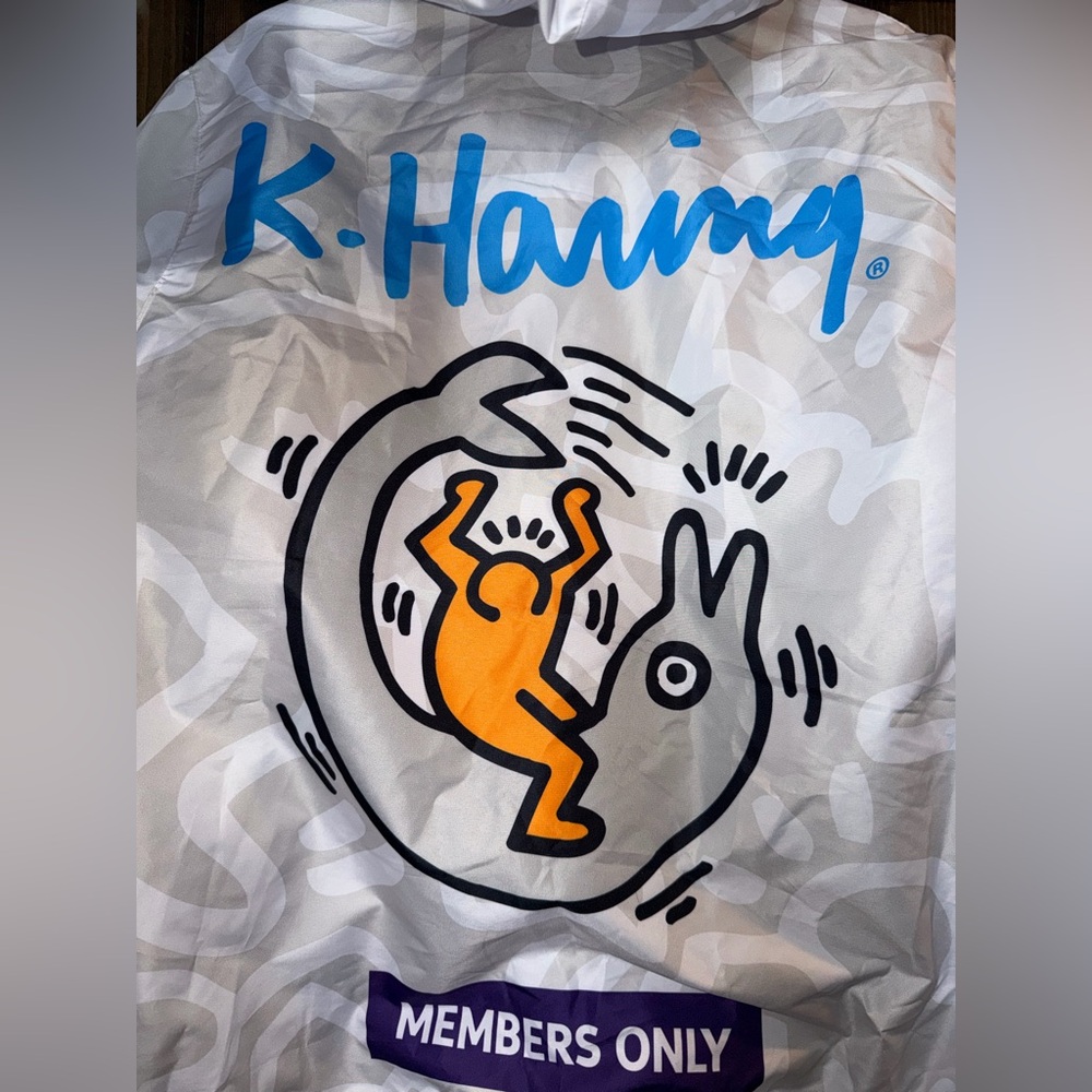 Members Only Keith Haring Windbreaker Zip Jacket - Picture 5 of 9